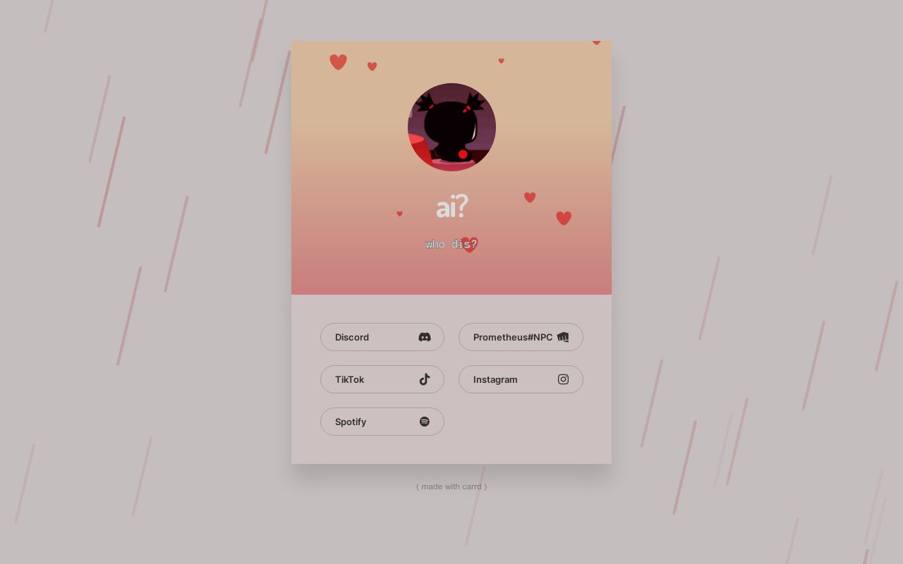 Carrd profile picture for @aversion